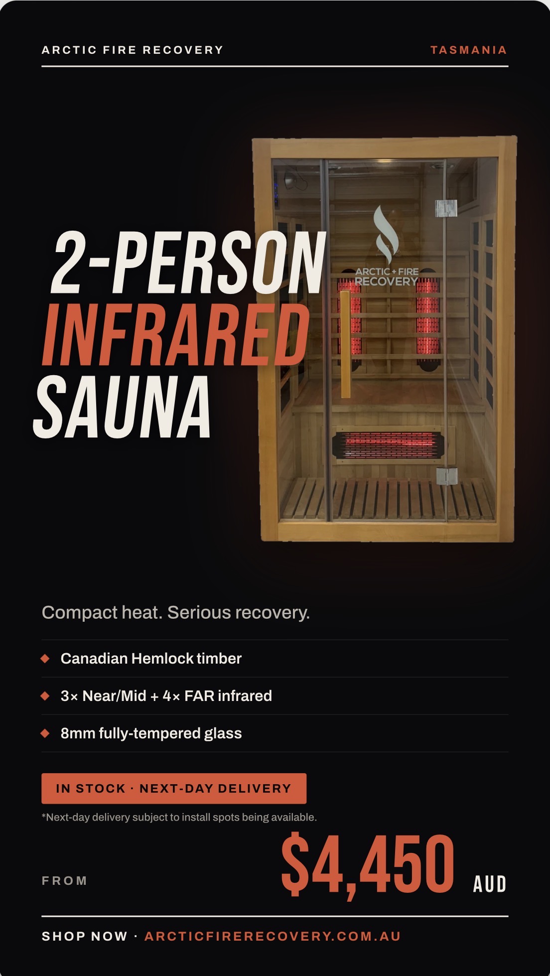 2-Person Infrared Sauna feature overview